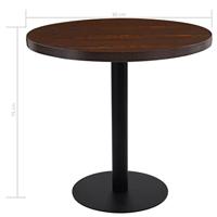 Bistrotafel 80 cm MDF donkerbruin - thumbnail