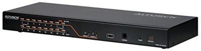ATEN 2-console 16-poorts multi-interface (DisplayPort, HDMI, DVI, VGA) Cat 5 KVM-switch