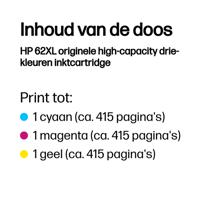 Originele inktcartridge HP C2P07AE#ABE Cyaan/Magenta/Geel Multicolour - thumbnail
