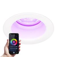 Mari - Smart inbouwspot - IP65 waterdicht - 5,5 Watt 345 Lumen - Wifi + Bluetooth - RGBWW - GU10 - Google Home, Amazon Alexa en Siri - Voor binnen, buiten en badkamer - Wit - thumbnail