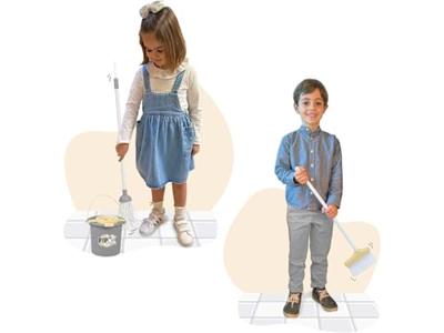 Reinig & Opberg Kit Pipo 23 x 23 x 100 cm