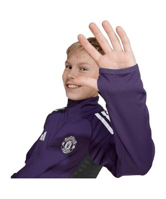 Manchester United 1/4 Zip Trainingspak Junior 2025/2026 - Maat 140 - Kleur: ZwartPaars | Soccerfanshop