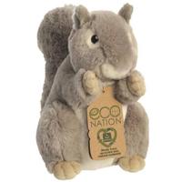 Eco Nation Pluchen knuffel - eekhoorn - 20,5 cm - thumbnail
