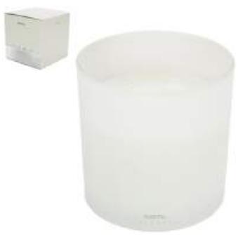 Gusta Geurkaars Vanille 15 Branduren 15 cm Wit