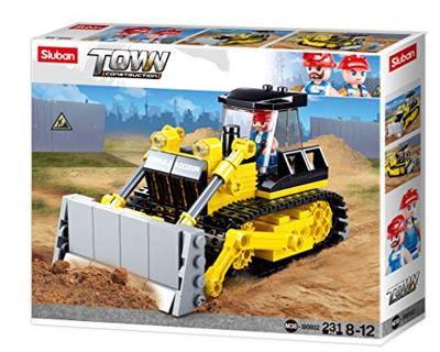 Sluban Bulldozer bouwstenen set - thumbnail
