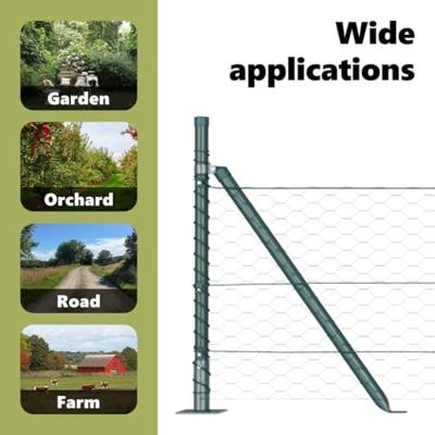 VidaXL Afrasteringspaal groen 25 x 0,5 m (36 mm gaas) staal VidaXL Afrasteringspaal groen 25 x 0,5 m (36 mm gaas) staal