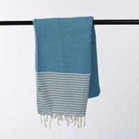 Take a Towel Hamamdoek 90 x 170 cm Blauw - thumbnail