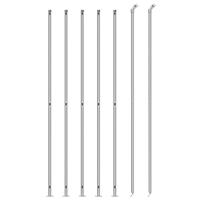 VidaXL Gaashek met flens 1,4x10 m zilverkleurig - thumbnail