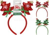 Diadeem Kerstboom Assorti 1st - thumbnail