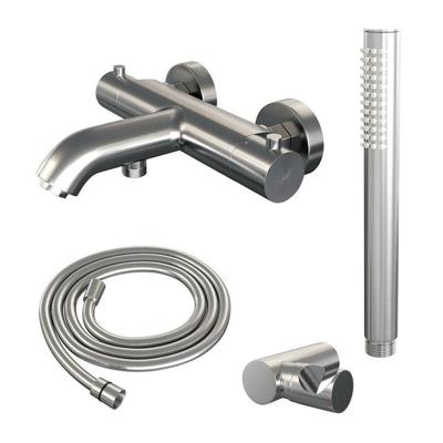 Brauer Brushed Edition Badthermostaatkraan opbouw met handdoucheset geborsteld nikkel PVD sw374402/SW1164756/sw374432/sw450726/ Brauer Brushed Edition Badthermostaatkraan opbouw met handdoucheset geborsteld nikkel PVD sw374402/SW1164756/sw374432/sw450726/