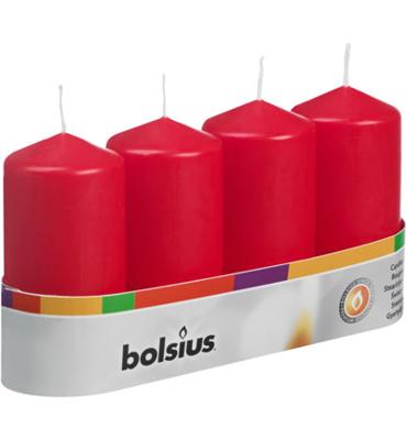 Bolsius Stompkaars 100/48 rood (4 st)