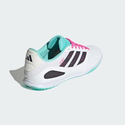 adidas Super Sala III Zaalvoetbalschoenen (IN) Wit Zwart Turquoise Roze - thumbnail