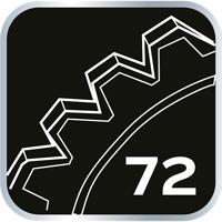 Neo Tools Ratel 3/8 Aansluiting 72 Traps Kunstof Din 3122 - thumbnail