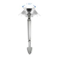 TooQ DB3032TNR-S flatscreen mount voor 1 monitor of LED/LCD-tv (van 13 inch tot 32 inch, tot 9 kg, in hoogte verstelbaar, helling +/-60 graden en 360 graden draaibaar, VESA 75 x 75/100 x 100, zwart) - thumbnail
