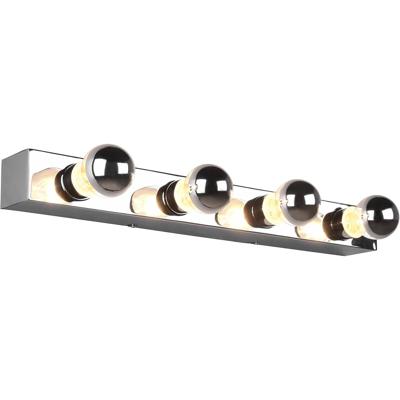 LED Wandlamp Mat Chroom - E27 Fitting - IP44 Spatwaterdicht