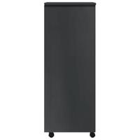 Ladekast MOSS verrijdbaar massief grenenhout grijs - thumbnail