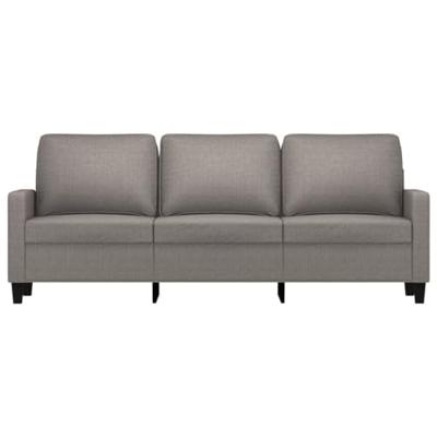 Driezitsbank 180 cm stof taupe