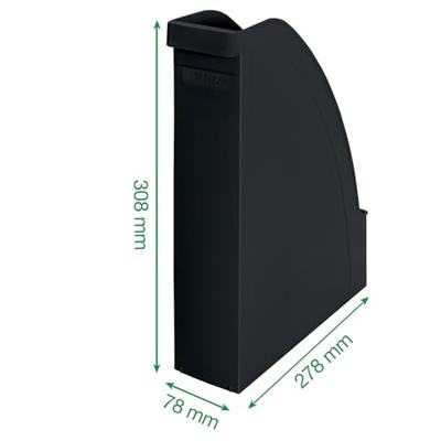 Tijdschriftcassette leitz recycle a4 zwart | 6 stuks