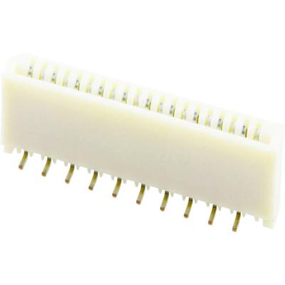 Molex 528082071 Female header (standaard) Totaal aantal polen: 20 Rastermaat: 1 mm Inhoud: 1 stuk(s) Tape on Full reel