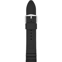 Horlogeband Fossil S221304 Silicoon Zwart 22mm - thumbnail