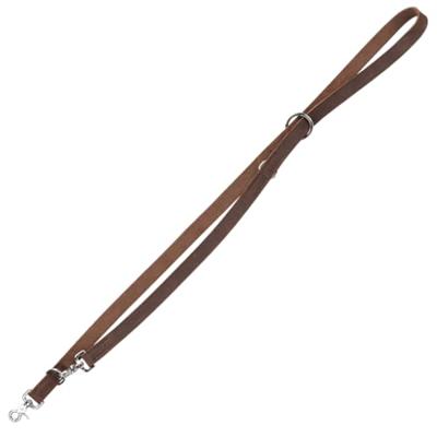 TRIXIE HONDENRIEM RUSTIC VERSTELBAAR VETLEER DONKERBRUIN 100X2,5 CM - thumbnail