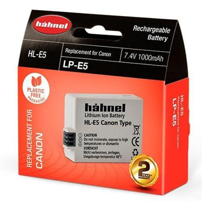 Hähnel Fototechnik HL-E5 Camera-accu Vervangt originele accu LP-E5 7.4 V 1000 mAh