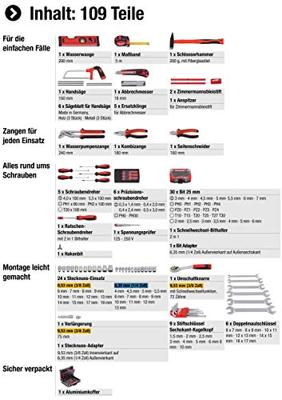 Meister Gereedschapskoffer Alu 109-Delig W - WU8971490 Meister Gereedschapskoffer Alu 109-Delig W - WU8971490