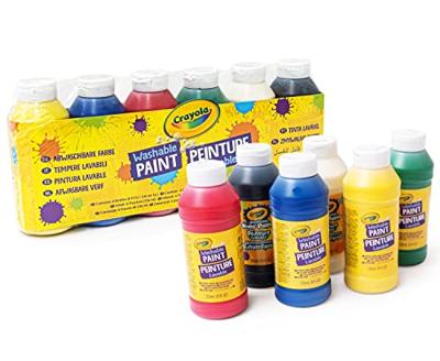 Crayola vingerverf afwasbaar, 6 kleuren