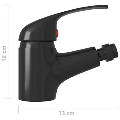 VidaXL Bidetkraan 13x12 cm zwart