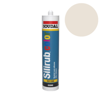 Soudal Silirub Color | Siliconenkit | Crème Wit Ral 9001 | 300 ml - 105870 - thumbnail