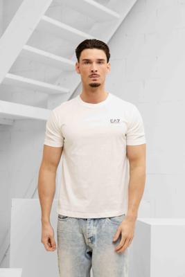 EA7 Emporio Armani 8NPT25 T-Shirt Heren Gebroken Wit - Maat XS - Kleur: Gebroken Wit | Soccerfanshop