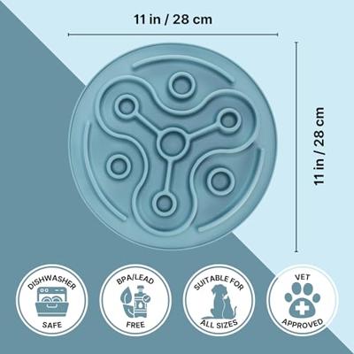 TRIXIE Honden-voermat Slow Feeding Mat, grijs - thumbnail
