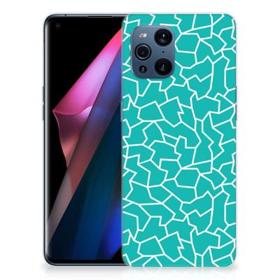 OPPO Find X3 | X3 Pro | Hoesje maken | Cracks Blue