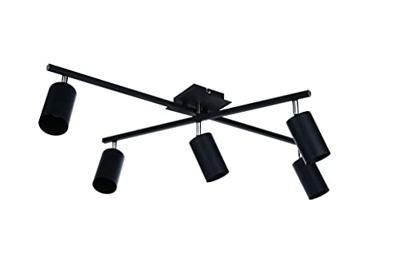 Trio PlafondspotsMarley 5-lichts mat zwart - 612400532