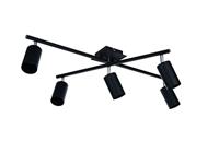 Trio PlafondspotsMarley 5-lichts mat zwart - 612400532 - thumbnail
