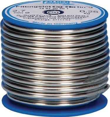 Felder Fittingsoldeer | 2,7 mm | 250 g | S-Sn97Cu3 | 1 stuk - 149727201 149727201
