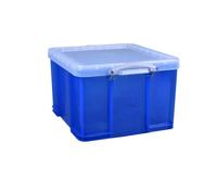 Opbergbox ru 42ltr 520x440x310mm transp blauw - thumbnail