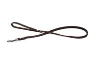 Hondenriem van leer 100cm x 12mm bruin - thumbnail