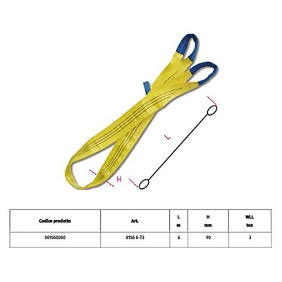 Beta 8156 6-T3-Hijsbanden, Geel - 081560060