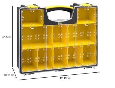 STANLEY Assortimentsdoos Universeel (b x h x d) 423 x 106 x 334 mm Aantal vakken: 8 Inhoud 1 stuk(s)