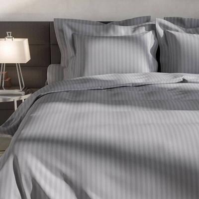 Heckett & Lane Heckett&Lane Uni Stripe Dekbedovertrek Glacier grey
