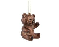 Kersthanger Beer bruin 7 cm - thumbnail