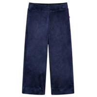 VidaXL Kinderbroek fluweel 92 donkerblauw - thumbnail