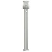 VidaXL Vloerlamp voor buiten met sensor 110 cm roestvrijstaal zilver - thumbnail