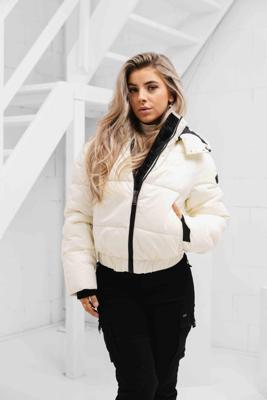 Malelions Matt Puffer Winterjas Dames Beige - Maat XL - Kleur: Beige | Soccerfanshop