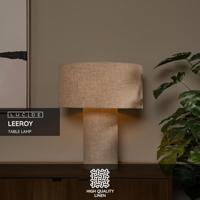 Lucide LEEROY - Tafellamp - 1xE27 - Taupe - thumbnail