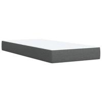 Boxspring met matras stof donkergrijs 80x200 cm - thumbnail