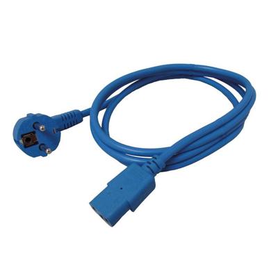 ROLINE stroomkabel, recht IEC-Female, blauw, 1,8 m