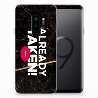 Samsung Galaxy S9 Plus | Siliconen hoesje | met naam Already Taken Black - thumbnail