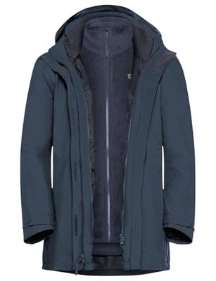 Jack wolfskin Rotwand 3 in 1 jas Dames Midnight Sky XS Jack wolfskin Rotwand 3 in 1 jas Dames Midnight Sky XS